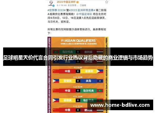 足球明星天价代言合同引发行业热议背后隐藏的商业逻辑与市场趋势